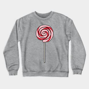 Fun Swirl Lolly Pop Cartoon Style Illustration Crewneck Sweatshirt